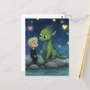 The Kid and Dragon Postcard