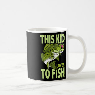 The Kid Loves To Fish Fishing Kid  Coffee Mug