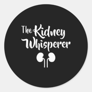 The Kidney Whisperer Cancer Awareness Donor Dialys Classic Round Sticker