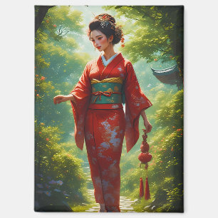 The Kimono's Walk Magnet