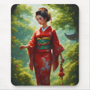 The Kimono's Walk Mouse Pad