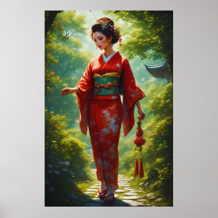 The Kimono's Walk Poster