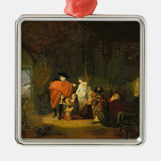 The Kindness of Louis XVI Metal Tree Decoration (Front)