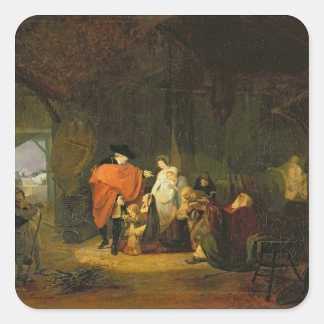 The Kindness of Louis XVI Square Sticker (Front)