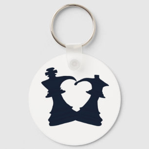 The king and the queen are in love key ring