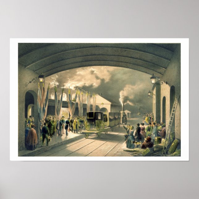 The King at New Cross Station (litho) Poster (Front)