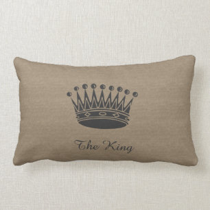 The King Canvas-Look Pillow