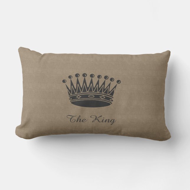 The King Canvas-Look Pillow (Front)