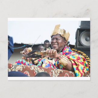 The king carried in triumph. postcard