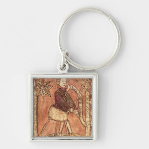 The King dispensing justice Key Ring