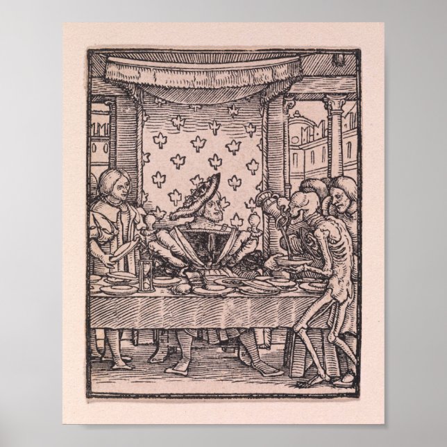 THE KING, FROM THE DANCE OF DEATH POSTER (Front)