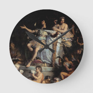The King Governs, 1661 (oil on canvas) Round Clock