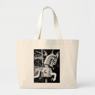 'The King Horse' Jumbo Canvas Tote