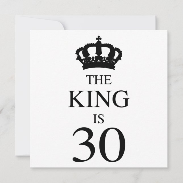 The King Is 30 (Front)