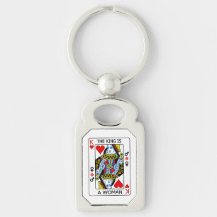 The King is a Woman Key Ring