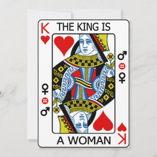 The King Is a Woman Thank You Card