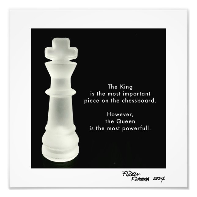 The King is...  Photo Print (Front)