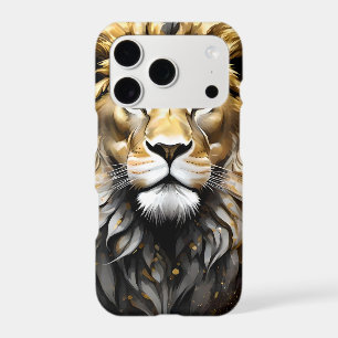 The King: Majestic Gold And Grey Male Lion,
