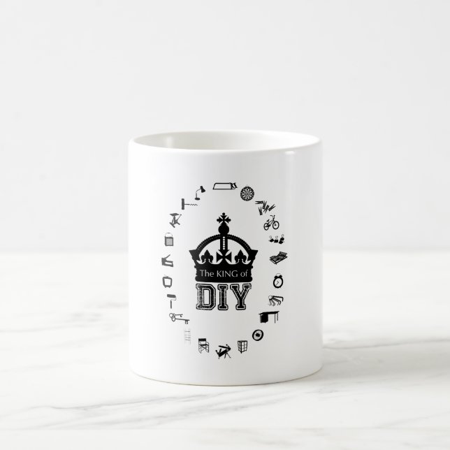 The King of DIY Black Letters Mug (Center)