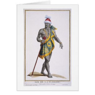 The King of Florida, 1780 (coloured engraving)