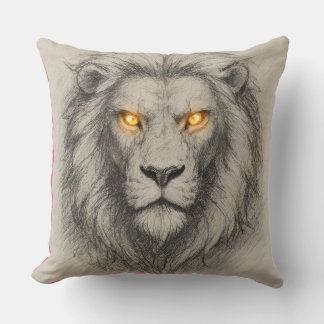 The King of Jungle - shining eyes Cushion