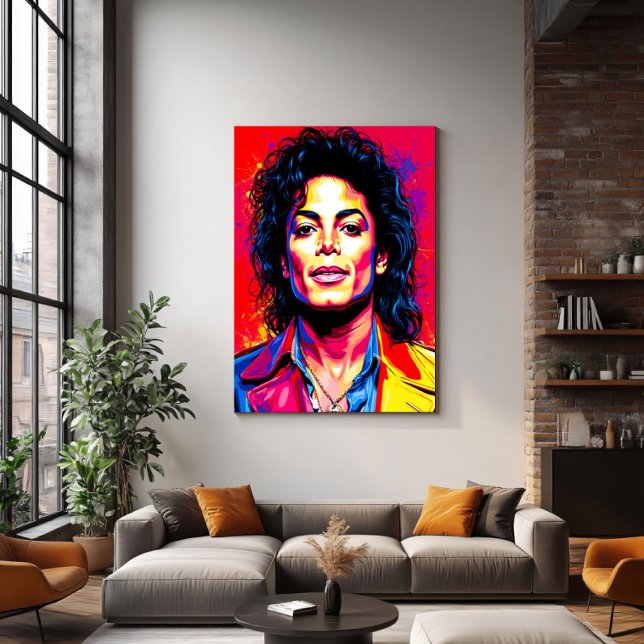 The King of Pop in Electric Colours Poster (Creator Uploaded)