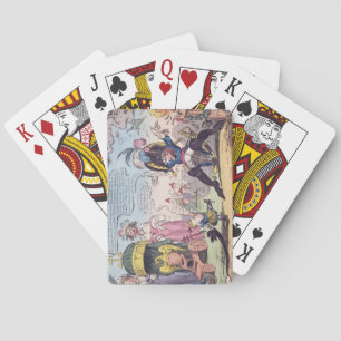 The King of Rome, 1814 - cartoon showing Napoleon Playing Cards