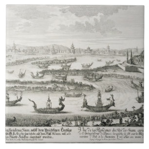 The King of Siam's Residence, from 'Entwurf einer Ceramic Tile