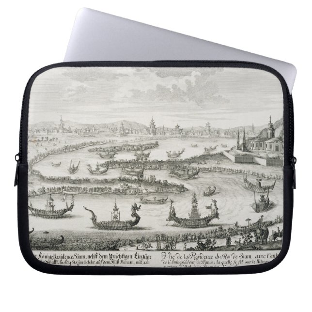 The King of Siam's Residence, from 'Entwurf einer Laptop Sleeve (Front)