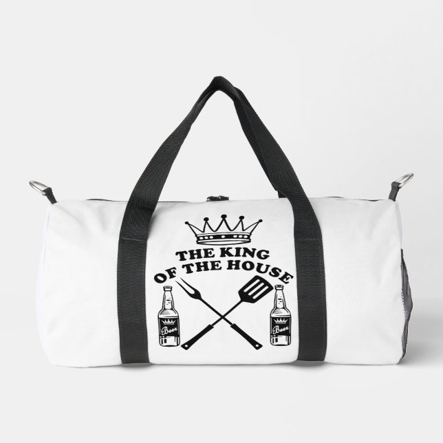 The King of the House Beer Duffle Bag (Front)