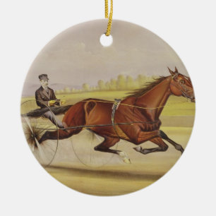 The King of the Turf, 'St. Julien', Driven by Orri Ceramic Ornament