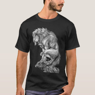 The King of The Werewolf Medieval Wolf Curse Monst T-Shirt