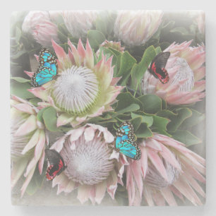 The King Protea Stone Coaster