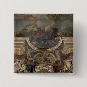 The King Taking Maestricht in Thirteen Days 15 Cm Square Badge