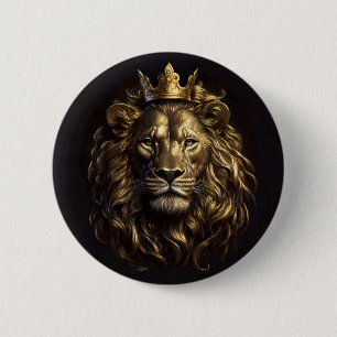 The King! The Not-So-Cowardly Lion of Oz 6 Cm Round Badge