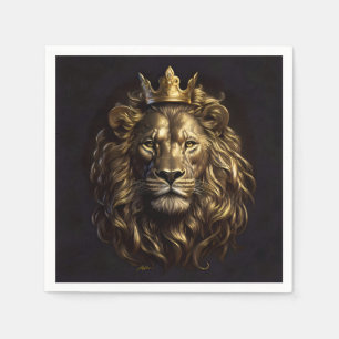 The King! The Not-So-Cowardly Lion of Oz Napkin