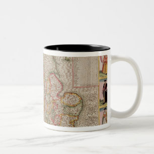 The Kingdome of England, engraved by Jodocus Two-Tone Coffee Mug