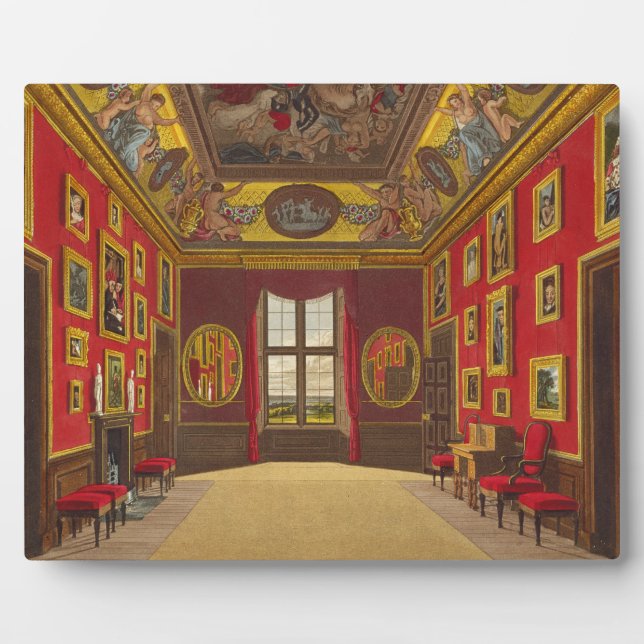 The King's Closet, Windsor Castle, from 'Royal Res Plaque (Front)