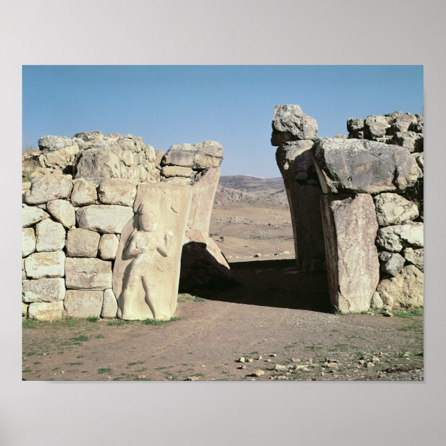 The King's Gate from the walls of Hattusas Poster (Front)