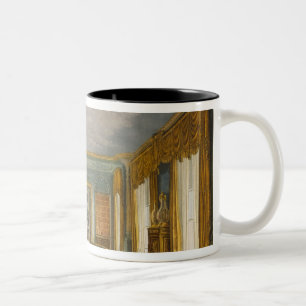 The King's Library from Views of The Royal Pavilio Two-Tone Coffee Mug