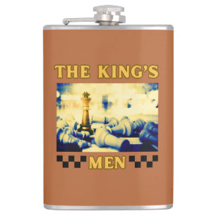 The King's Men Chess Player Hip Flask