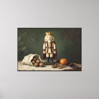 The King's Walnuts Nutcracker Canvas Print