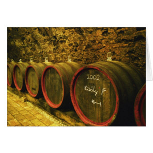 The Kiralyudvar winery: Barrels with Tokaj wine