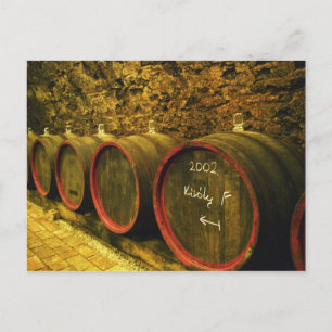 The Kiralyudvar winery: Barrels with Tokaj wine Postcard