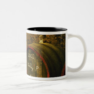 The Kiralyudvar winery: Barrels with Tokaj wine Two-Tone Coffee Mug