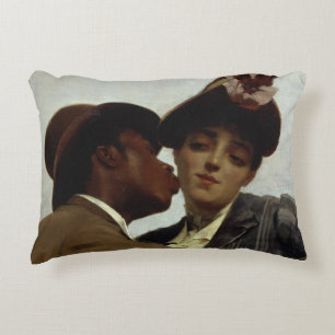 The Kiss, 1887 Decorative Cushion