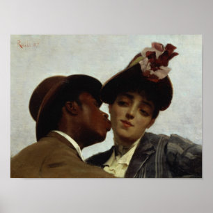 The Kiss, 1887 Poster