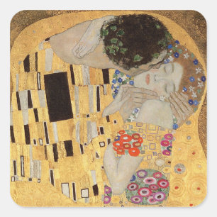 The Kiss, 1907-08 2 Square Sticker