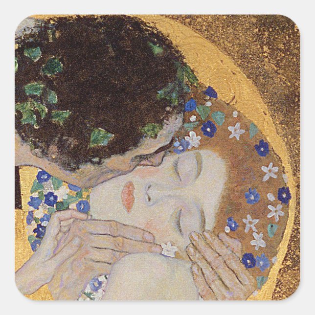 The Kiss, 1907-08 Square Sticker (Front)