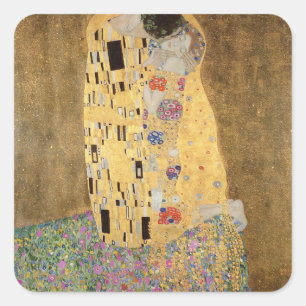 The Kiss, 1907-08 Square Sticker